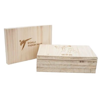 Paulownia Martial Arts Breaking Board 225x300mm voor Taekwondo oefening Dikte 3-30MM