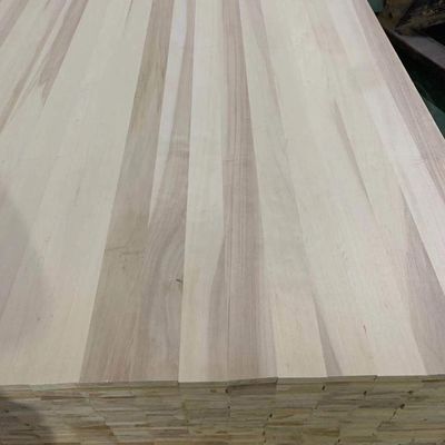 18 mm Poplar Solid Wood Board voor Custom Design Panels 100-1220 mm Breedte Populus spp