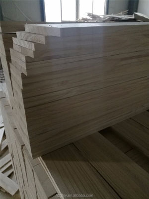 Vochtgehalte van 8%-12% FSC-gecertificeerd Paulownia-bord voor milieuvriendelijke bouw