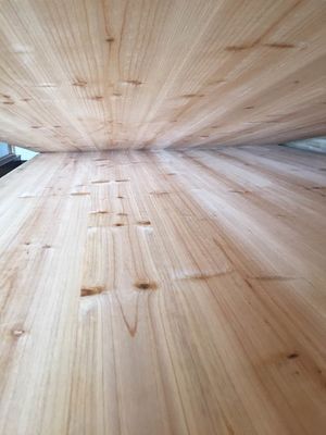 12-30 mm AB-klasse op maat geschilderd massief houten gewrichtspaneel voor fir cedar board
