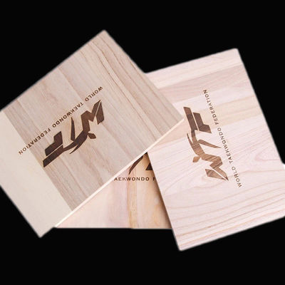 Unisex Taekwondo Breaking Board Natuurlijke kleur 225x300mm Op maat
