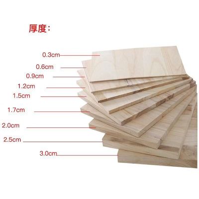 Custom Logo Taekwondo Houten Breaking Boards Natuurlijke kleur Paulownia Hout