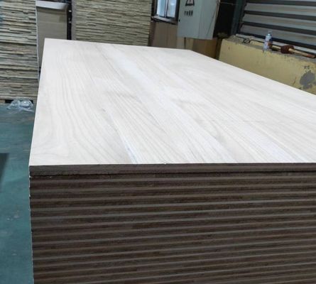 FSC-gecertificeerd tafelpaneel van paulownia hout in 2440x1220 of 1200x600 of op maat gemaakt