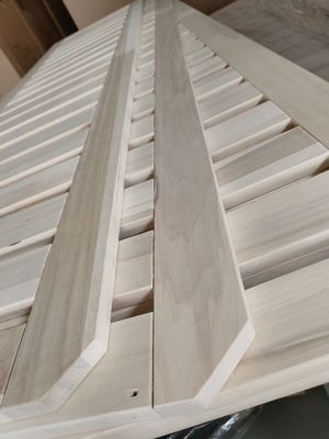 Home Office Meubelen Popel rechte panelen Solid hout bed slaten
