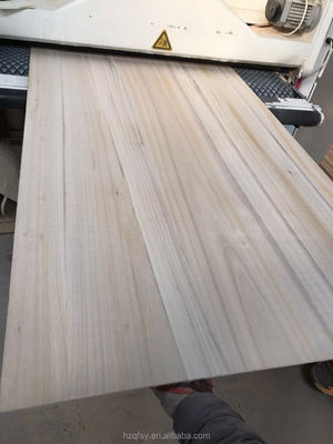 Gebleekt Paulownia Edge Glued Board Voor Houten Kistkast 3mm-55mm