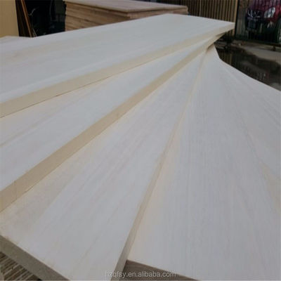 Gebleekt Paulownia Edge Glued Board Voor Houten Kistkast 3mm-55mm