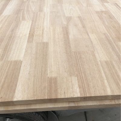 Finger-jointed board van massief rubberen hout voor UV-tafelplank 8 mm-40 mm Dikte 100-1220 mm Breedte