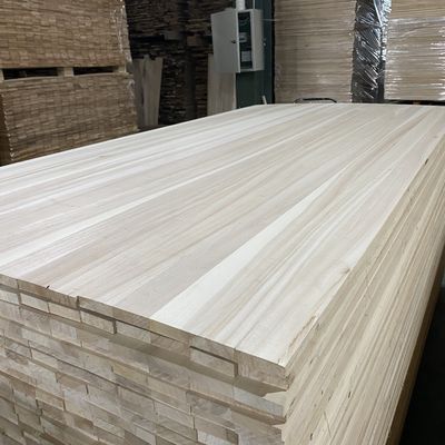 280-300 kg/cbm Dichtheid Paulownia houten panelen in maat voor milieuvriendelijke meubels