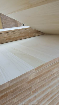 Natuurlijke kleur Paulownia Hout Verkoop Qingfa Randgelijmde panelen Dikte 3 mm-50 mm