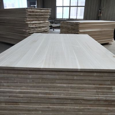 Maashout Paulownia Houten plaat voor ambachten Natuurlijke kleur 1220x2440mm